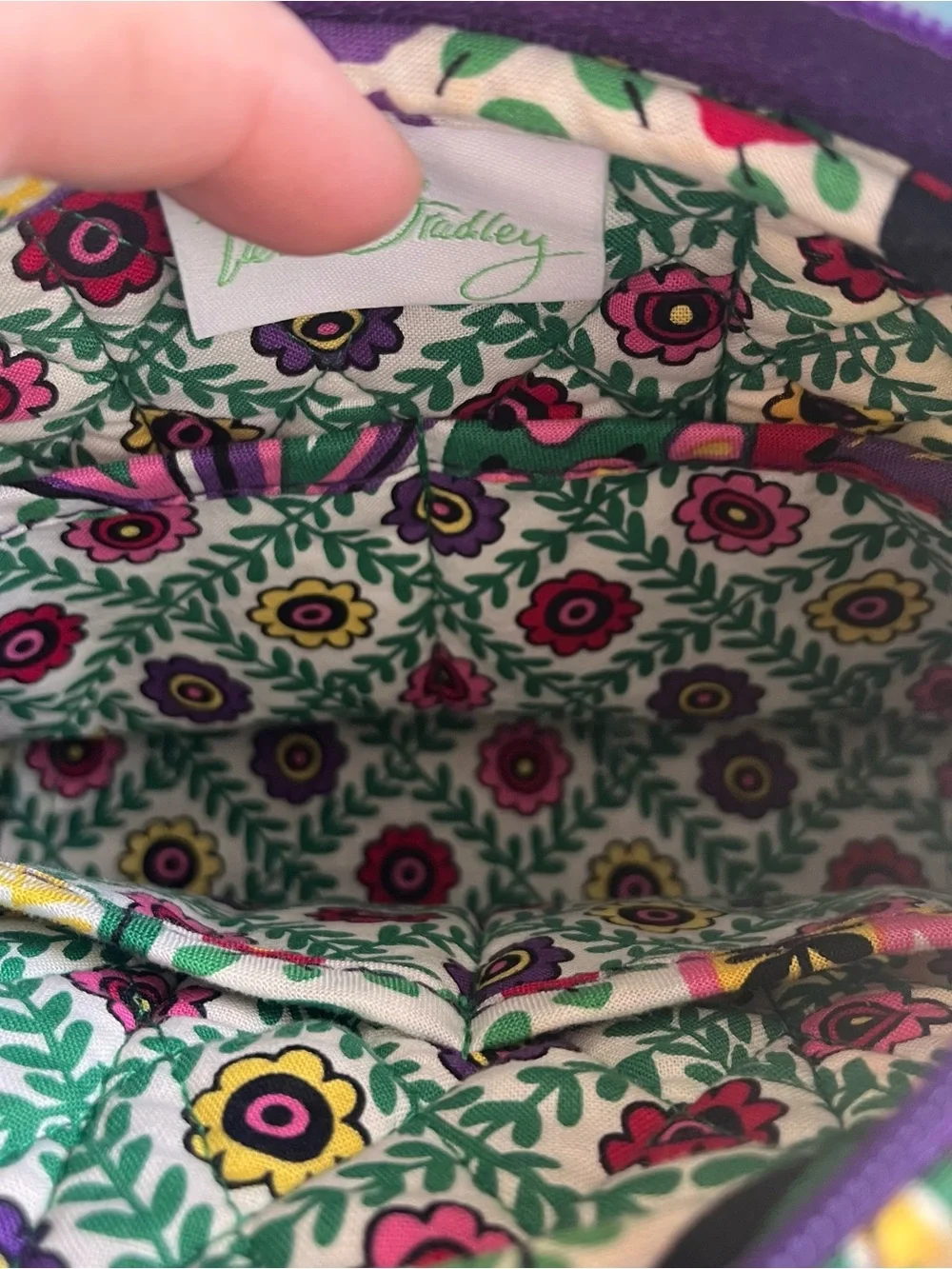 Vera Bradley Sophie bag retired Viva La Vera quilted cotton floral pattern